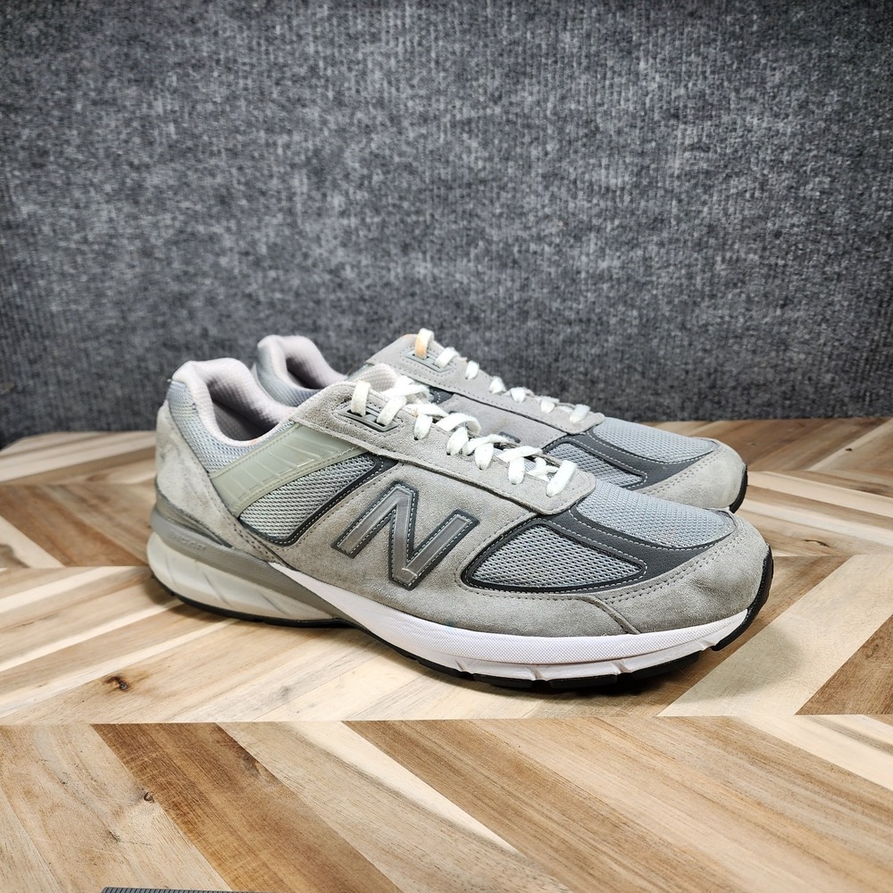 New Balance 990v5 Men's 14 2E WIDE Gray Running Shoes Sneakers M990GL5  USA